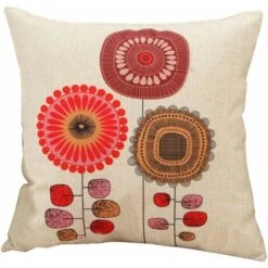 SOEKAVIA Set Di 4 Federe In Cotone E Lino Motivo Piante Tropicali 45 X 45 Cm -Vendite ATMOSPHERA || None || Maxwell & Williams 35905251 4