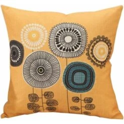 SOEKAVIA Set Di 4 Federe In Cotone E Lino Motivo Piante Tropicali 45 X 45 Cm -Vendite ATMOSPHERA || None || Maxwell & Williams 35905251 5