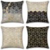 SOEKAVIA Fodera Per Cuscino In Cotone E Lino Con Geometria, Pianta Tropicale, Fenicottero, Per Divano, Casa, Soggiorno, Camera Da Letto, Decorazione, 45x45 Cm, Set Di 4 (cubo) -Vendite ATMOSPHERA || None || Maxwell & Williams 35906090 1