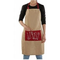 Grembiule Cucine Tessile (80 X 70 Cm) Beige Beige -Vendite ATMOSPHERA || None || Maxwell & Williams 36506955 4