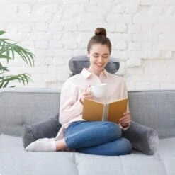 Cuscino Da Lettura Con Poggiatesta, Cuscino Di Letturacon Braccioli, Ideale Per Letto, Divano E Sedia, Imbottitura In Memory Foam,Grigio,100x73x56 Cm -Vendite ATMOSPHERA || None || Maxwell & Williams 37330231 5