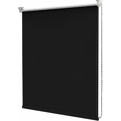 Tenda A Rullo Avvolgibile Porta Finestra Casa Ufficio Parete Soffitto Nero - 60x180 Cm 3 Tenda A Rullo Avvolgibile Porta Finestra Casa Ufficio Parete Soffitto Nero - 60x180 Cm