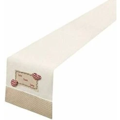 Tovaglia Cucina Runner Centrotavola Shabby Chic Tessuto Copritavolo - 40x135 Cm