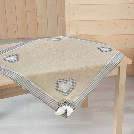 Tovaglia Cucina Runner Centrotavola Shabby Chic Cuore Ricamato - 40x135 Cm 6 Tovaglia Cucina Runner Centrotavola Shabby Chic Cuore Ricamato - 40x135 Cm - immagine 4