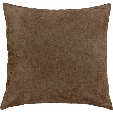 Federa Cuscino Divano Letto Fodera Copri Cuscino Con Cerniera Marrone - 45x45 Cm 3 Federa Cuscino Divano Letto Fodera Copri Cuscino Con Cerniera Marrone - 45x45 Cm