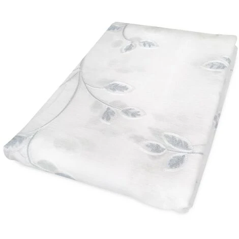 COPPIA Tendina VETRO LEAF Ricamata GRIGIO COPPIA (2 TELI) CM. 60X240 4 COPPIA Tendina VETRO LEAF Ricamata GRIGIO COPPIA (2 TELI) CM. 60X240 - immagine 2