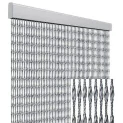 Tenda Anti Mosche Per La Casa 120 X 230 Centimetri Argento