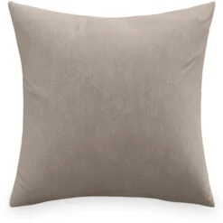 Cuscino Quadrato In Velluto (45x45 CM) Federa + Imbottitura - Mesmal Beige - Velluto