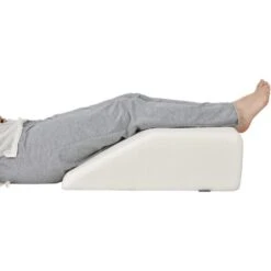 COSTWAY Cuscino Per Gambe, Cuscino A Cuneo Di Memory Foam, Con Rivestimento Traspirante Smontabile, Cuneo In Schiuma Per Dormire Dopo Un Intervento Chirurgico Gravidanza E Lesione