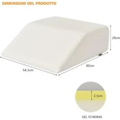 COSTWAY Cuscino Per Gambe, Cuscino A Cuneo Di Memory Foam, Con Rivestimento Traspirante Smontabile, Cuneo In Schiuma Per Dormire Dopo Un Intervento Chirurgico Gravidanza E Lesione -Vendite ATMOSPHERA || None || Maxwell & Williams 41983366 4