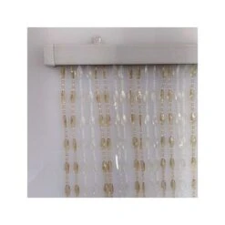 N/A TENDA CON PERLE SOLEIL CM. 100X220H GHIACCIO/AVANA