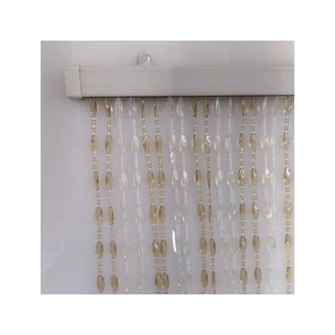 N/A TENDA CON PERLE SOLEIL CM. 100X220H GHIACCIO/AVANA 3 N/A TENDA CON PERLE SOLEIL CM. 100X220H GHIACCIO/AVANA