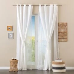 DOPPIA TENDA MAMO 140X280 CM BIANCO