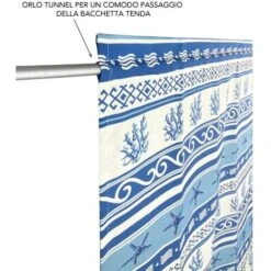 TENDINA Vetro MODERNA Larga 45 O 60 O 80 GRECIA BLU Made In Italy 1 Telo Cm. 45x150 -Vendite ATMOSPHERA || None || Maxwell & Williams 45411309 2