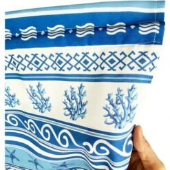 TENDINA Vetro MODERNA Larga 45 O 60 O 80 GRECIA BLU Made In Italy 1 Telo Cm. 45x150 -Vendite ATMOSPHERA || None || Maxwell & Williams 45411309 4