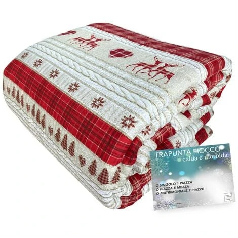 TRAPUNTA FIOCCO © COASSOLO Rosso TIROLESE Invernale Made In Italy 1 PIAZZA 3 TRAPUNTA FIOCCO © COASSOLO Rosso TIROLESE Invernale Made In Italy 1 PIAZZA