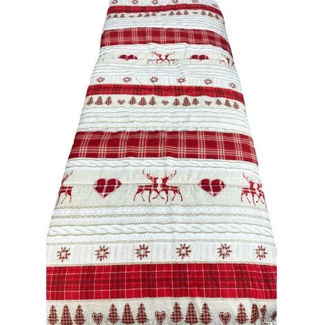 TRAPUNTA FIOCCO © COASSOLO Rosso TIROLESE Invernale Made In Italy 1 PIAZZA 7 TRAPUNTA FIOCCO © COASSOLO Rosso TIROLESE Invernale Made In Italy 1 PIAZZA - immagine 5