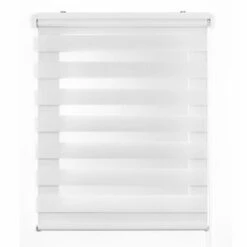 Tenda A Rullo Notte E Giorno Avvolgibile Con Doppio Telo, Bianco, 100 X 180cm