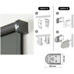 Tenda A Rullo Oscurante Per Finestre E Porte, Grigio Verde, 100 X 180cm -Vendite ATMOSPHERA || None || Maxwell & Williams 45797110 4