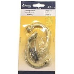 SWISH - 2 EMBRASSE IN ACCIAIO FINITURA AVORIO PATINATO D. 20mm