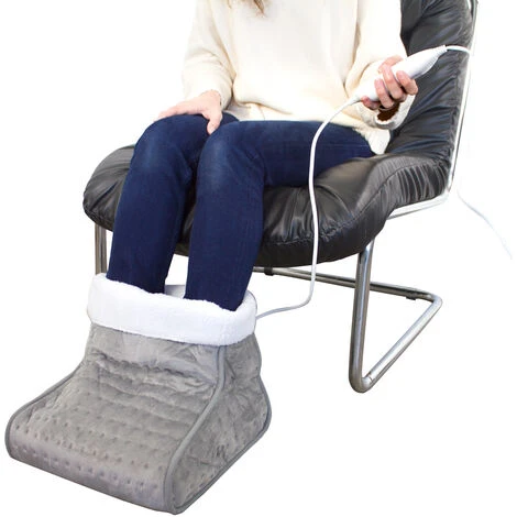 Scaldapiedi Elettrico Lana E Pile 30x30x24 Cm Grigio Mobiclinic 7 Scaldapiedi Elettrico Lana E Pile 30x30x24 Cm Grigio Mobiclinic - immagine 5