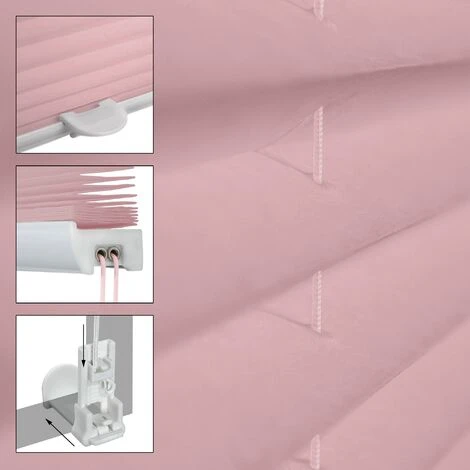 ECD Germany Tenda Plissettata Per Finestre E Porte Klemmfix A Rullo 45 X 150 Cm Rosa Opaco Protezione Dal Sole Con Supporto A Morsetto Easy Fix Senza Foratura Tende Oscuranti Avvolgibili 5 ECD Germany Tenda Plissettata Per Finestre E Porte Klemmfix A Rullo 45 X 150 Cm Rosa Opaco Protezione Dal Sole Con Supporto A Morsetto Easy Fix Senza Foratura Tende Oscuranti Avvolgibili - immagine 3