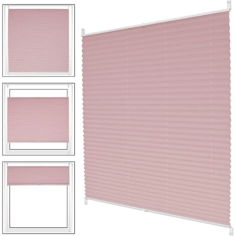 ECD Germany Tenda Plissettata Per Finestre E Porte Klemmfix A Rullo 55 X 150 Cm Rosa Opaco Protezione Dal Sole Con Supporto A Morsetto Easy Fix Senza Foratura Tende Oscuranti Avvolgibili 6 ECD Germany Tenda Plissettata Per Finestre E Porte Klemmfix A Rullo 55 X 150 Cm Rosa Opaco Protezione Dal Sole Con Supporto A Morsetto Easy Fix Senza Foratura Tende Oscuranti Avvolgibili - immagine 4