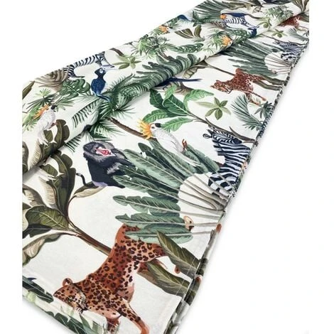 TELO ARREDO Copritutto GRAN FOULARD COPRILETTO Copridivano GIUNGLA 1 PIAZZA 4 TELO ARREDO Copritutto GRAN FOULARD COPRILETTO Copridivano GIUNGLA 1 PIAZZA - immagine 2