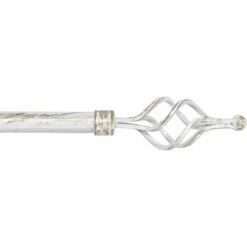 Bastone Tenda Ferro Estendibile 120-210 Asta Scorritenda Modello Vortice - Shabby Chic