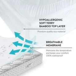 TATKRAFT ELEONOR COPRIMATERASSO IMPERMEABILE PER LETTO MATRIMONIALE - TRASPIRANTE, IPOALLERGENICO, ANTIACARO, ANTIBATTERICO, MOR -Vendite ATMOSPHERA || None || Maxwell & Williams 49510454 4