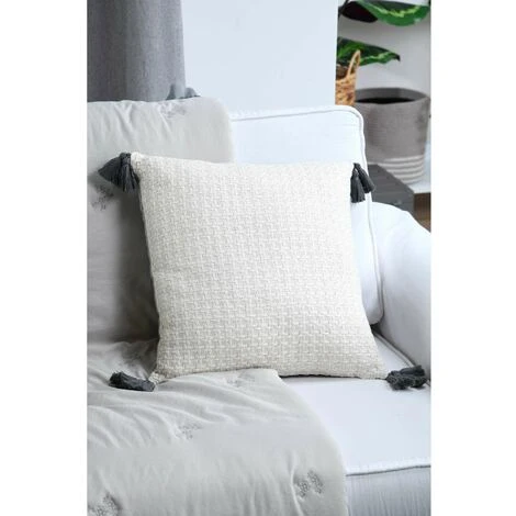 CUSCINO CLEMENCE 40X40 ECRU 3 CUSCINO CLEMENCE 40X40 ECRU