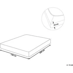 Lenzuolo Con Angoli Cotone Grigio Chiaro 140 X 200 Cm Coprimaterasso Elasticizzato Hofuf -Vendite ATMOSPHERA || None || Maxwell & Williams 50687796 3