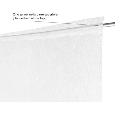 COPPIA Tendina VETRO MODERNA Larga 45 O 70 O 90 SIMPLY Bianco COPPIA (2 TELI) CM. 45x150 6 COPPIA Tendina VETRO MODERNA Larga 45 O 70 O 90 SIMPLY Bianco COPPIA (2 TELI) CM. 45x150 - immagine 4