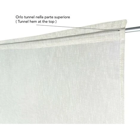 COPPIA Tendina VETRO MODERNA Larga 45 O 70 O 90 SIMPLY Beige COPPIA (2 TELI) CM. 45x150 6 COPPIA Tendina VETRO MODERNA Larga 45 O 70 O 90 SIMPLY Beige COPPIA (2 TELI) CM. 45x150 - immagine 4