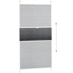 Relaxdays Tenda Plissettata A Rullo, Montaggio Con Clip Adesive, Per Interni, L X P: 90 X 130 Cm, Grigia Traslucida -Vendite ATMOSPHERA || None || Maxwell & Williams 51970063 4