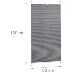 Relaxdays Tenda Plissettata A Rullo, Montaggio Con Clip Adesive, Per Interni, L X P: 60 X 130 Cm, Grigia Traslucida -Vendite ATMOSPHERA || None || Maxwell & Williams 51970069 3