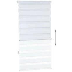 Set Da 2 Tende Plissettate A Rullo, In Tessuto E Poliestere, Per Interni, Senza Trapano, HxL 70x150 Cm, Bianco -Vendite ATMOSPHERA || None || Maxwell & Williams 51971266 4