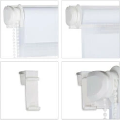 Set Da 2 Tende Plissettate A Rullo, In Tessuto E Poliestere, Per Interni, Senza Trapano, HxL 70x150 Cm, Bianco -Vendite ATMOSPHERA || None || Maxwell & Williams 51971266 5