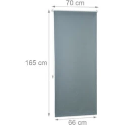 Set Da 2 Tende A Rullo Oscuranti, Tenda Termica, Catenella Laterale, Senza Fori, HxL 70x160, Tessuto, Grigio -Vendite ATMOSPHERA || None || Maxwell & Williams 51971297 3