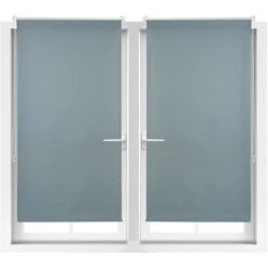 2x Tende A Rullo Oscurante, Tenda Termica, Catenella Laterale, Senza Fori, HxL 80x210, Tessuto, Grigio