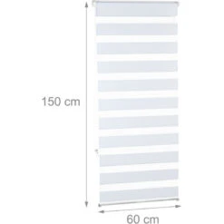 3x Tende Plissettate A Rullo, In Tessuto E Poliestere, Per Interni, Senza Trapano, HxL 60x150 Cm, Bianco -Vendite ATMOSPHERA || None || Maxwell & Williams 51971327 3