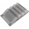 Tovagliette,Lavabile Tabella Posto Per La Cena Mats Protector Decorazione Set 4 Non-scivolose Resistenti Al Calore Tovagliette Per Il Ristorante - Grigio