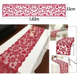 Valentine's Day Runner Da Tavola Red Love Runner Da Tavola 33x183cm Decorazione Da Tavola In Lino (Stile A) -Vendite ATMOSPHERA || None || Maxwell & Williams 52008433 2