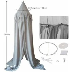 Baldacchino Per Bambini, In Chiffon, Con Zanzariera, Per Cameretta Dei Bambini, Per Interni Ed Esterni, Cenere -Vendite ATMOSPHERA || None || Maxwell & Williams 52017406 5