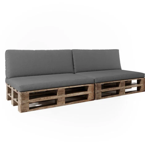 Cuscini Pallet „Modern“ Set Di 4 Grigio Vicco 6 Cuscini Pallet „Modern“ Set Di 4 Grigio Vicco - immagine 4