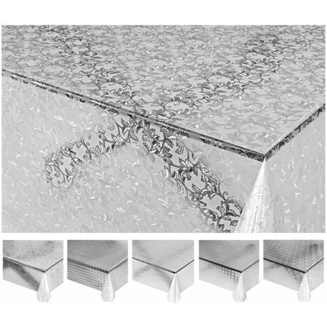 Tovaglia Trasparente Antimacchia Moderna Plastificata Lucida Copritavolo Pvc Dis.19 - 140x50 Cm 5 Tovaglia Trasparente Antimacchia Moderna Plastificata Lucida Copritavolo Pvc Dis.19 - 140x50 Cm - immagine 3