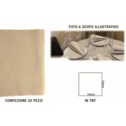 TOVAGLIA COPRIMACCHIA TNT 120X120 SET 25 PZ. CORDA