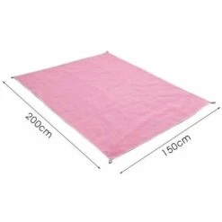 SAND FREE MAT : Asciugamano Da Spiaggia Anti-sabbia Con Gancio - 150 X 200 Cm Rosa -Vendite ATMOSPHERA || None || Maxwell & Williams 54005433 5