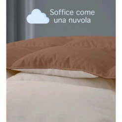 Piumino Invernale Caldo Piumone 3 Misure Double Face Microfibra Anallergico Marrone/Panna - 1 Piazza -Vendite ATMOSPHERA || None || Maxwell & Williams 54337231 3