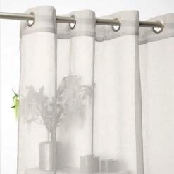 Baroni Home Tenda - Tenda Da Soggiorno O Camera 140x280 Cm - Trasparente Natural Con Occhiello -Vendite ATMOSPHERA || None || Maxwell & Williams 54679313 3